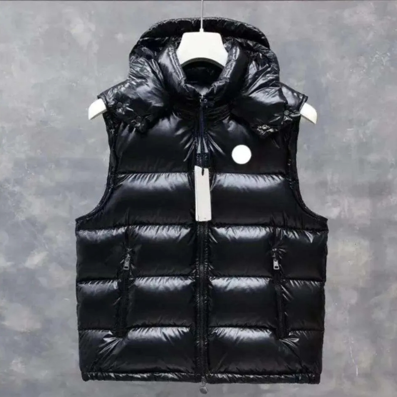 Designer Vest Embroidery Patch Removable Hood Mens Vests Women Gilet Maglia White Duck Down Puffer Jacket Winter Couple Outfit Waterproof Quick Drying 2026