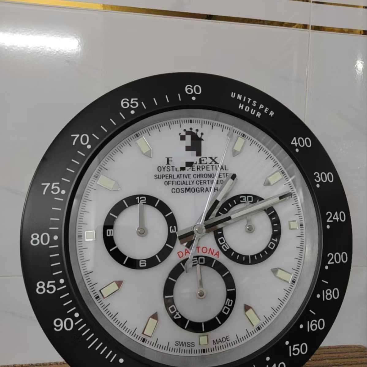 14 inch metal shell water ghost watch wall clock new silent hall room suitable for special use S25821{category}