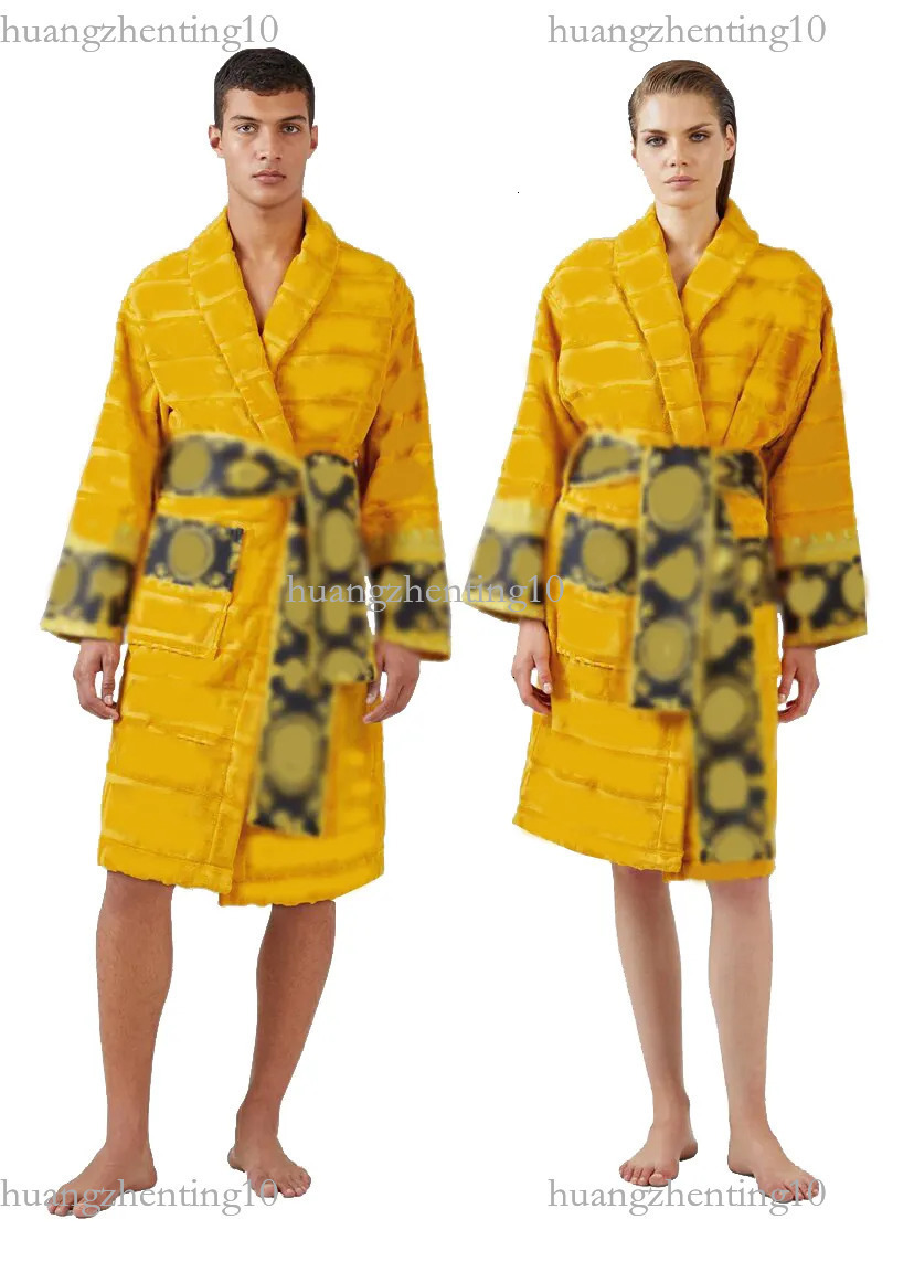 Mens Luxury classic cotton bathrobe men and women brand sleepwear kimono warm bath robes home wear unisex bathrobes