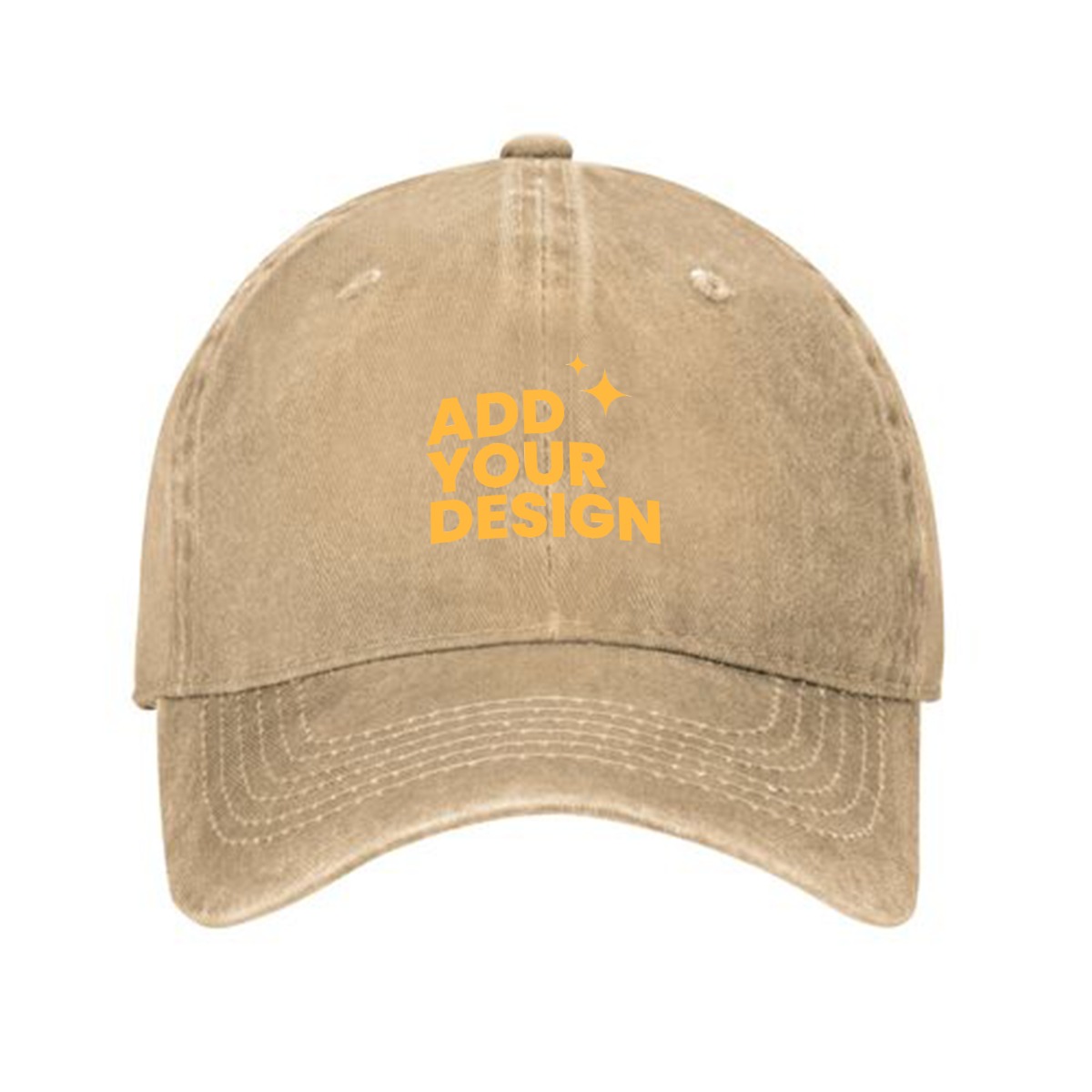DHgatepod Washed Cotton Baseball Cap for Men Women, Adjustable DTF Custom Dad Hat, Vintage Style Unisex Embroidered Breathable Sun Hat