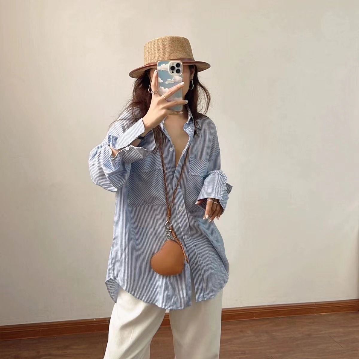 Colorful Heart-Shaped Personalized Pattern Popular Versatile Single Shoulder Crossbody Bag Birthday Gift