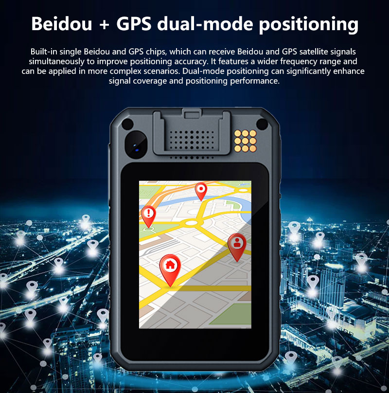 Waterproof Body Worn Camera 5G Full Network Connectivity Ultra-long Battery Life Remote Real-time Monitoring Intercom HD Video Touch Screen for Servic