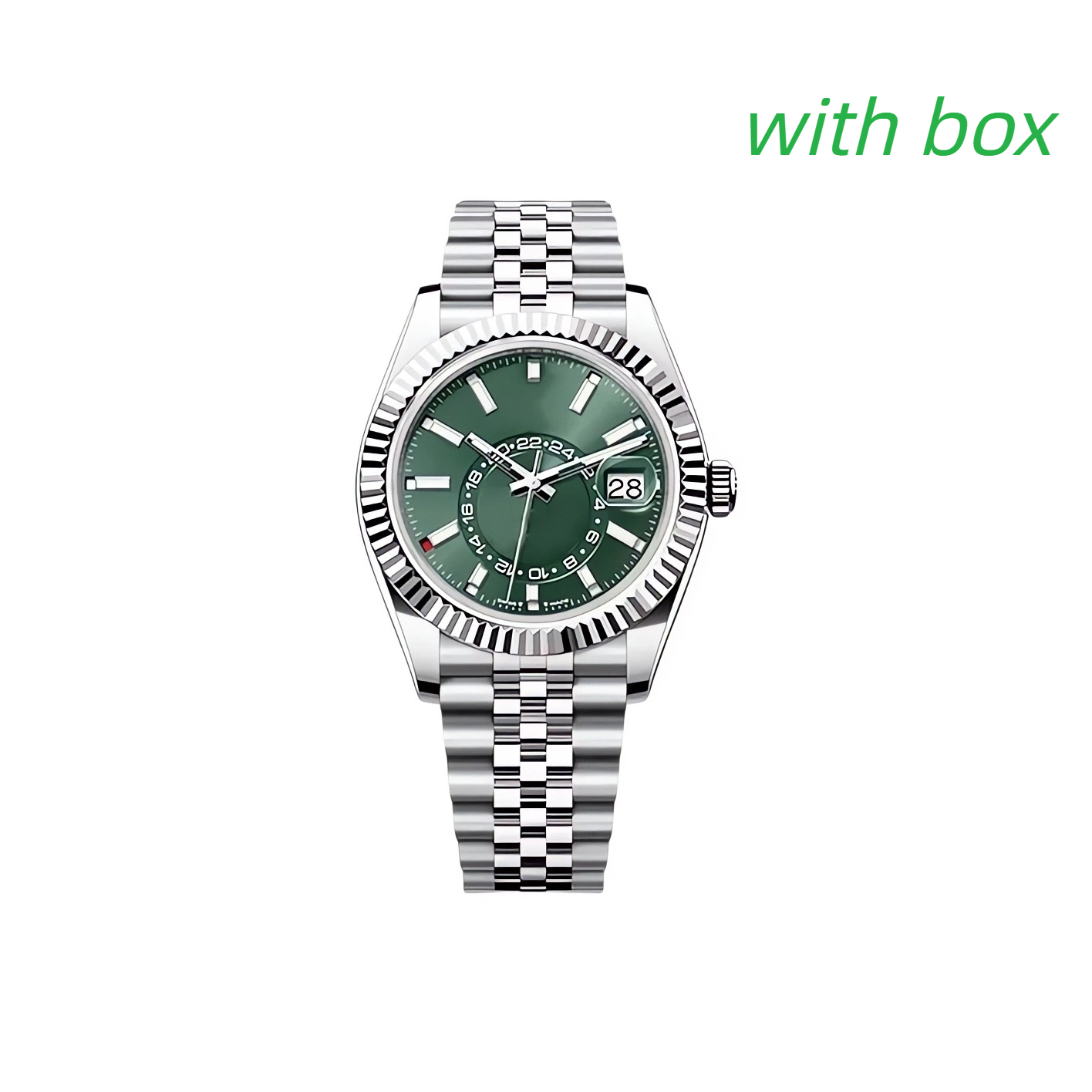Mens Watches 42MM Automatic Watches With box 904L Stainless Steel/Rubber Strap Luminous Sapphire Wristwatches luxury designer montre de luxe