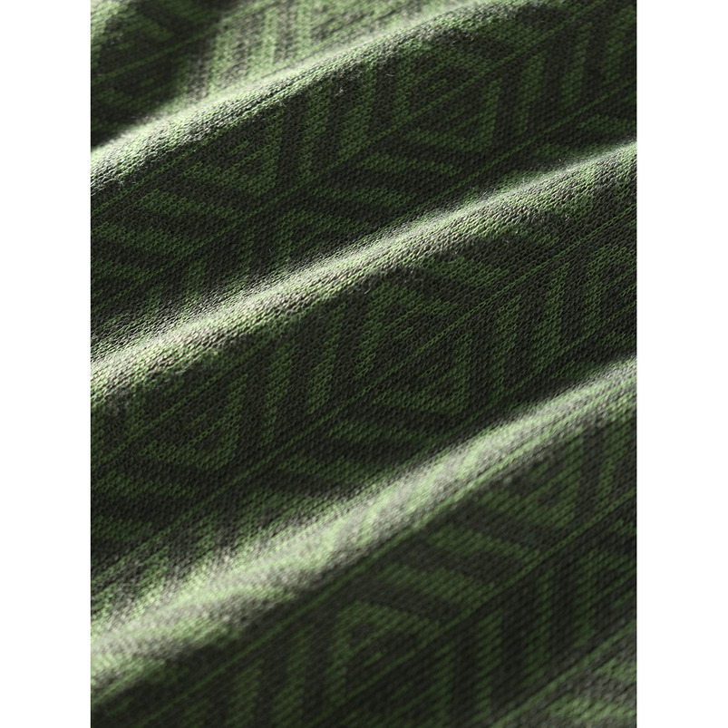 Men's Simple Casual Fashion Turn-down Collar Polo Shirt Youth Knitted Jacquard Cardigan Short Sleeve Top