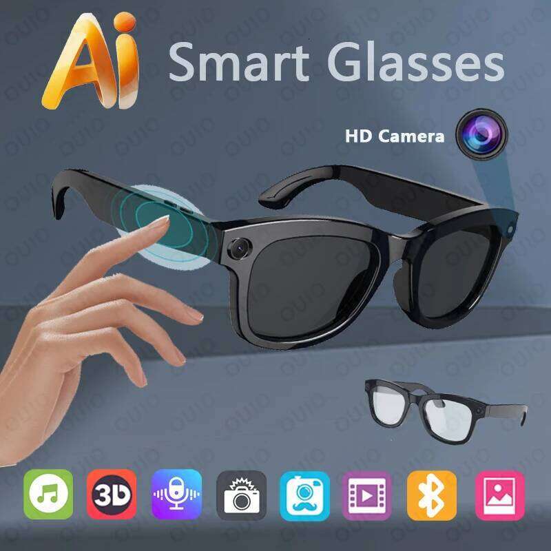 Meta Glasses New Men Women Al Voice HD Camera Audio Recording Translation Horizontal Anti-Blue Light Bluetooth Call Smartglasses