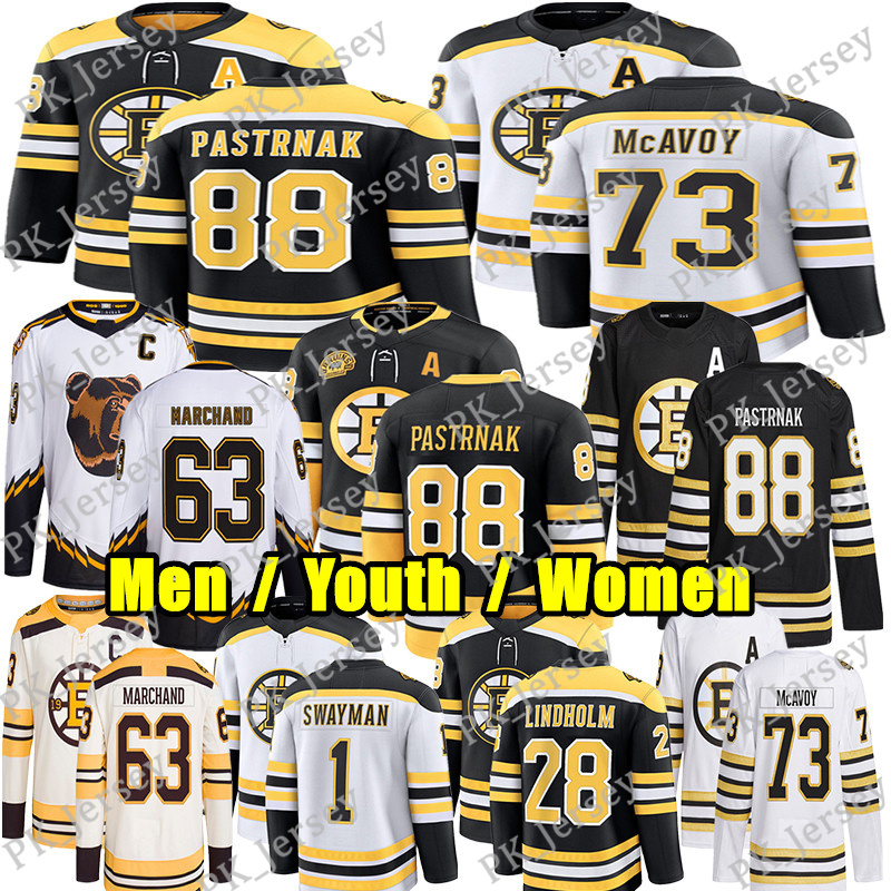 #88 David Pastrnak boston hockey jersey bruin jersey #1 Jeremy Swayman Charlie McAvoy Morgan Geekie Viktor Arvidsson Gilmore Joonas Korpisalo Elias Lindholm jerseys
