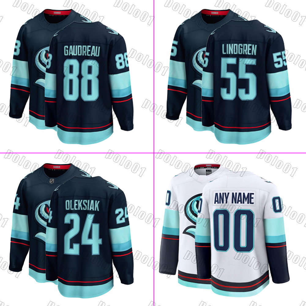 Kraken Jerseys hockey jersey Matty Beniers Jaden Schwartz Adam Andre Burakovsky Larsson Ryan Donato Vince Dunn Oliver Bjorkstrand Daniel Sprong Philipp Grubauer