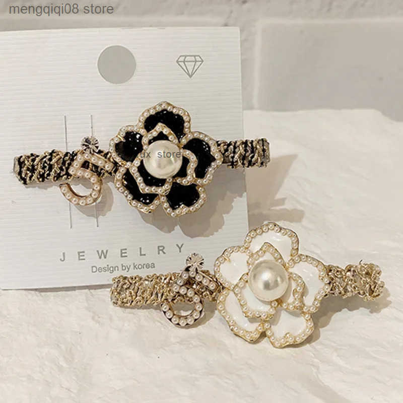 Luxury CC Camellia Pearl Hair Barrettes Clip Hairpin Hairgrips Barrette Hair Clips Pins Vintage Hair Accessories for Women Girls L250617 Z250819