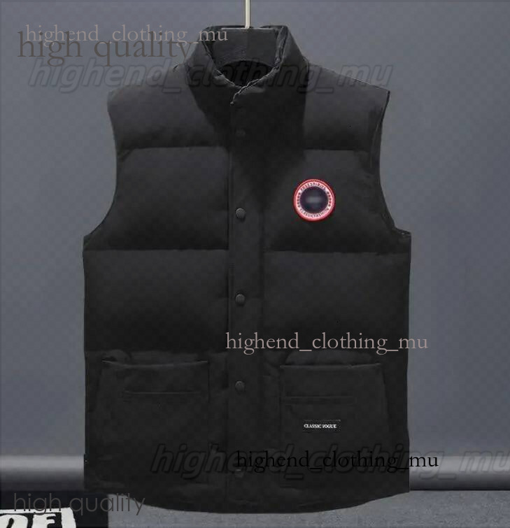 High Quality Vest Brand Badge Gilet Luxury Designer Puffer Canada Coat Vest Mens Womens Winter Fashion Body Warmer Waistcoat E67 182