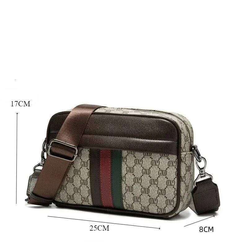 Designer Bag Fashion Men's Letter Bag Print Crossbody Bag Men Shoulder Bags Square Sling Handbag Male Satchels Bolso