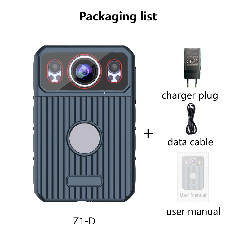 Portable Body Worn Camera with GPS Beidou Dual-mode Positioning WiFi 6 IP68 Ultra-long Battery Life for Service Industry Logistics Manufacturing Indus