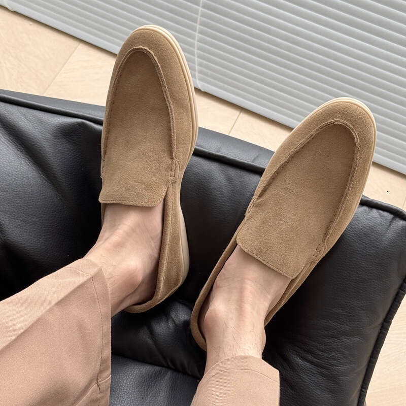 Summer Loafers British Style Business Casual Slip-On Leather Breathable Youth Formal Men's Shoes 8253-H