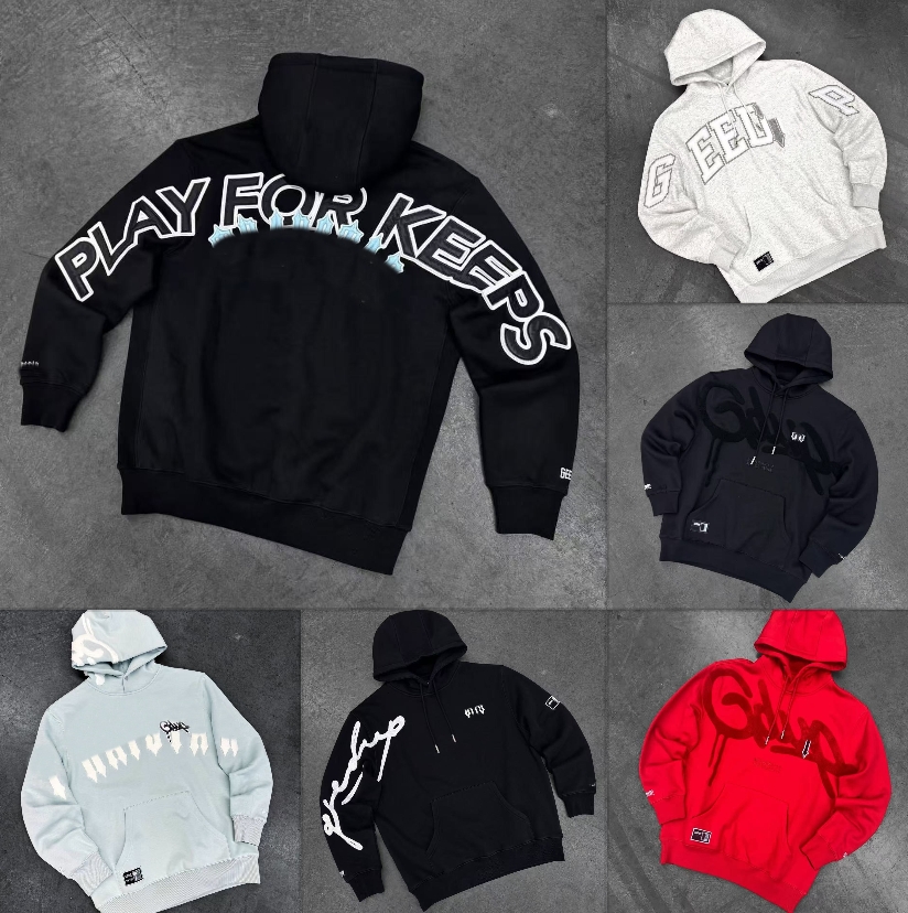 Men's Hoodies Designer Geedup Hoodie Men Hip Hop Street Sports Y2K Harajuku Hoody Trend Oversized Sweatshirts Streetwear