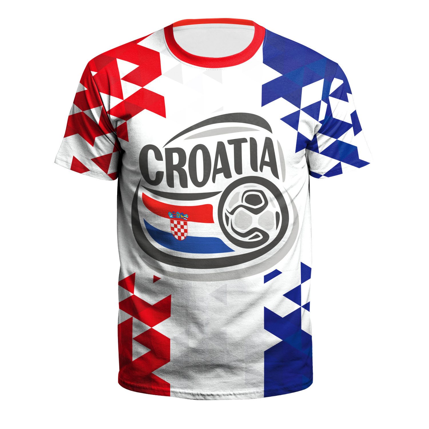 Croatia fans' breathable football casual jersey T-shirt