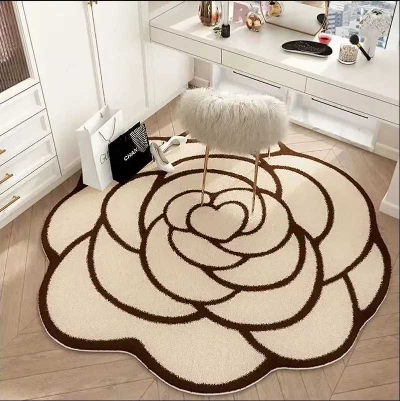 VIKAMA Light Luxury Premium Lia Irregar Circar Living Room Carpet Bedroom Blanket Study Swivel Chair Designer Floor Mat G250822