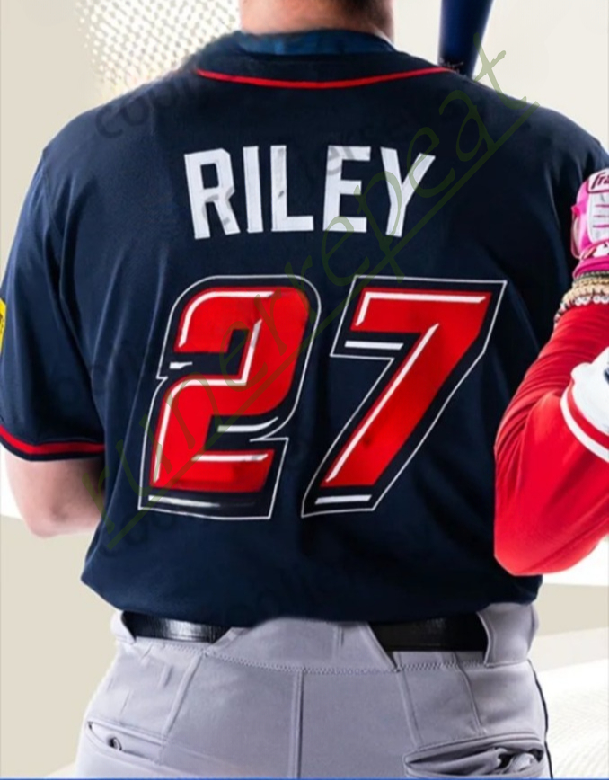 Custom 2025 Baseball Classic Jersey Ronald Acuna Jr. Michael Harris II Spencer Strider Austin Riley Marcell Ozuna Marcell Ozuna Ozzie