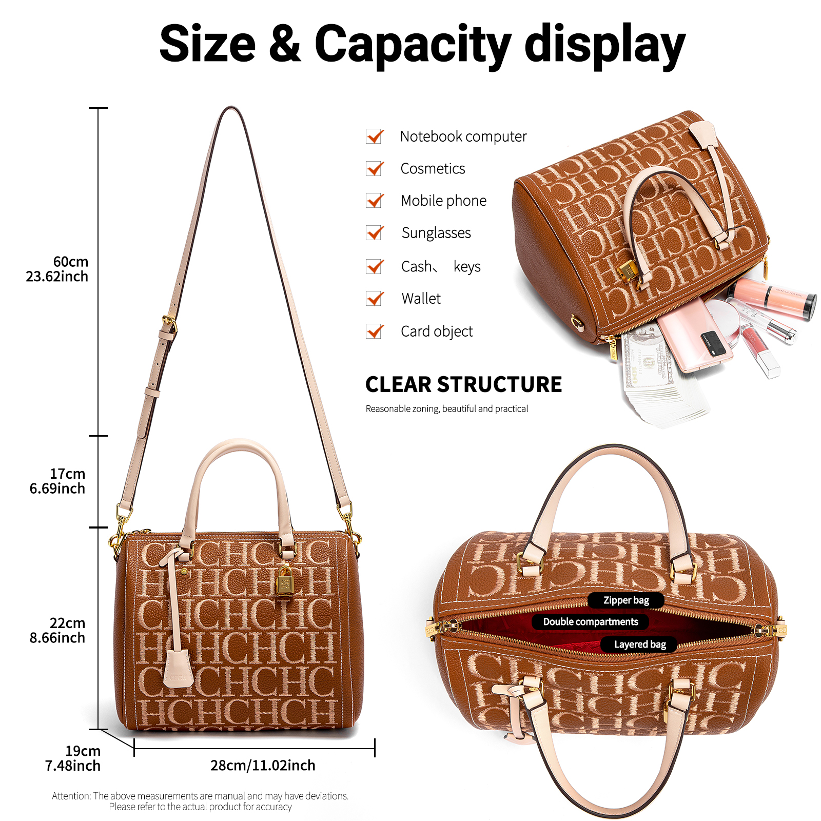 New Women's Trendy Tote Bag, High-Quality Embossed Design, Large Capacity Small Square Handbag, Women's Shoulder Bag