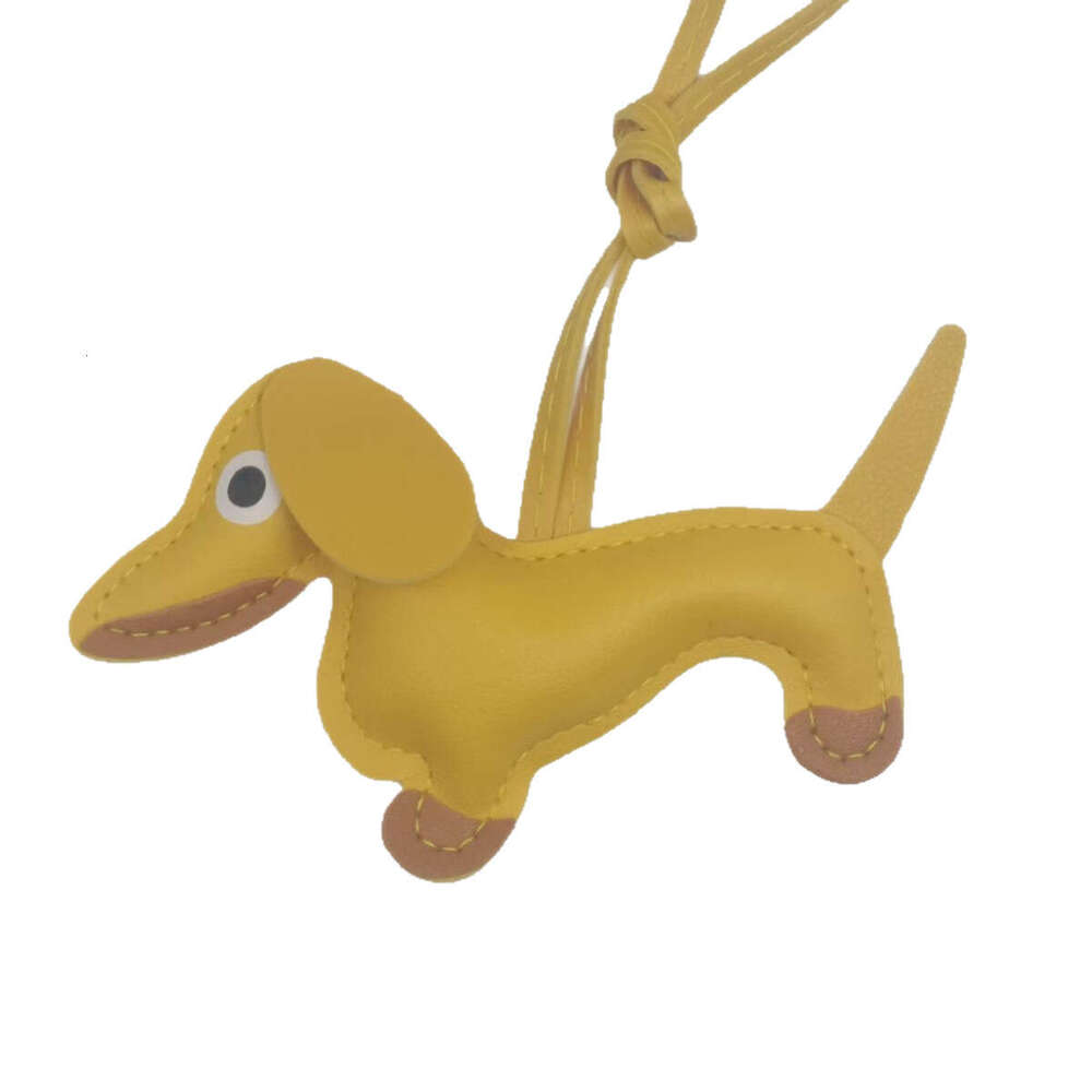 Designer Keychain Bag Charm Wallet Cartoon Dachshund Dog Accessories Pendant Cute DIY Lanyard Leather Puppy Couple Backpack Car Keychain Ornament
