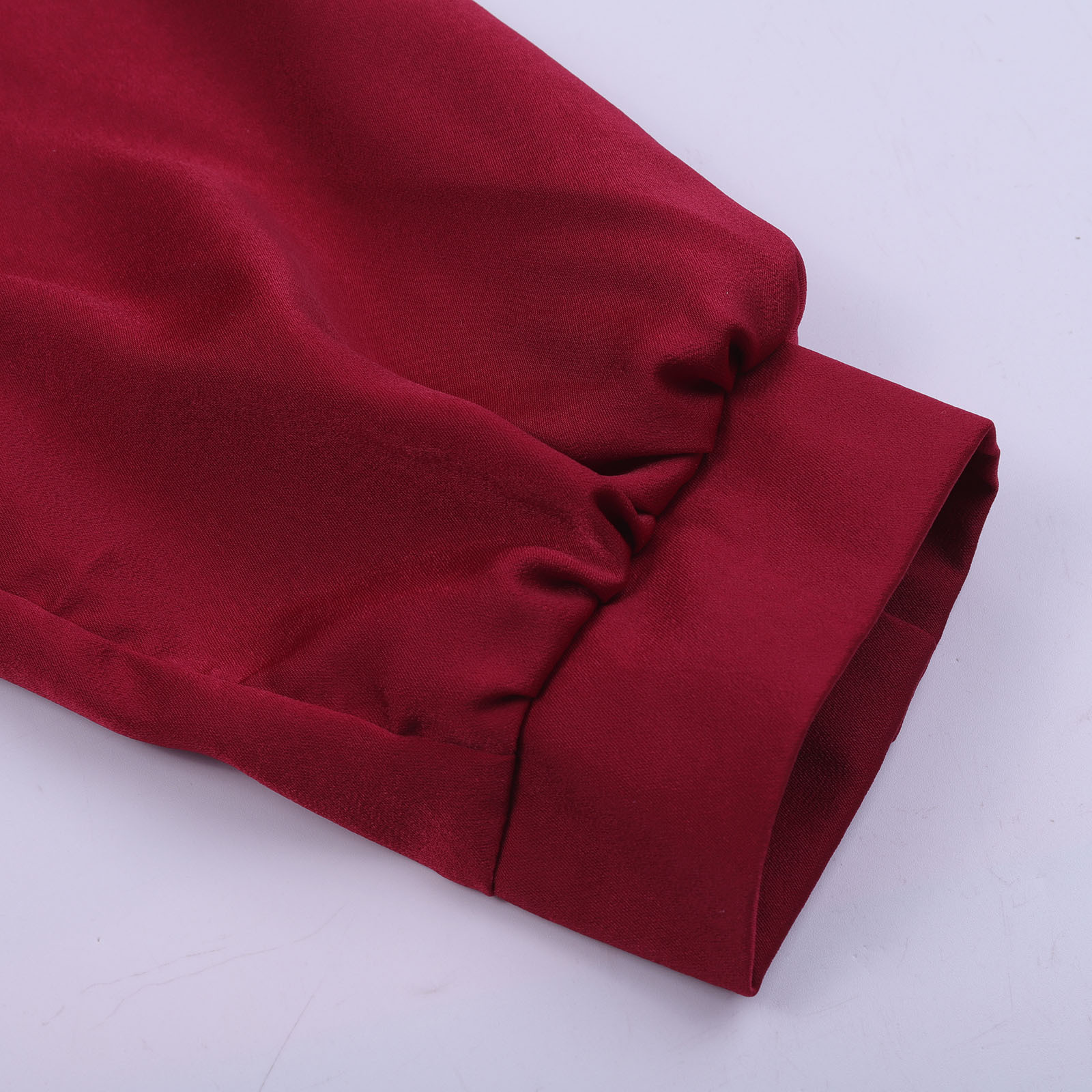 2025 spring and autumn European and American new elegant solid color lapel long-sleeved single-row button loose women's blouse shirt women