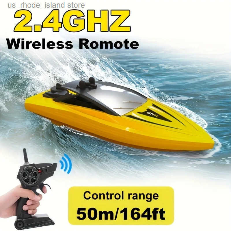 H116 2.4GHz RC Boat aquatic Toys Waterproof High Speed Electric Remote Control Racing Boat Speedboat For Boys Kids Birthday Gift L250822