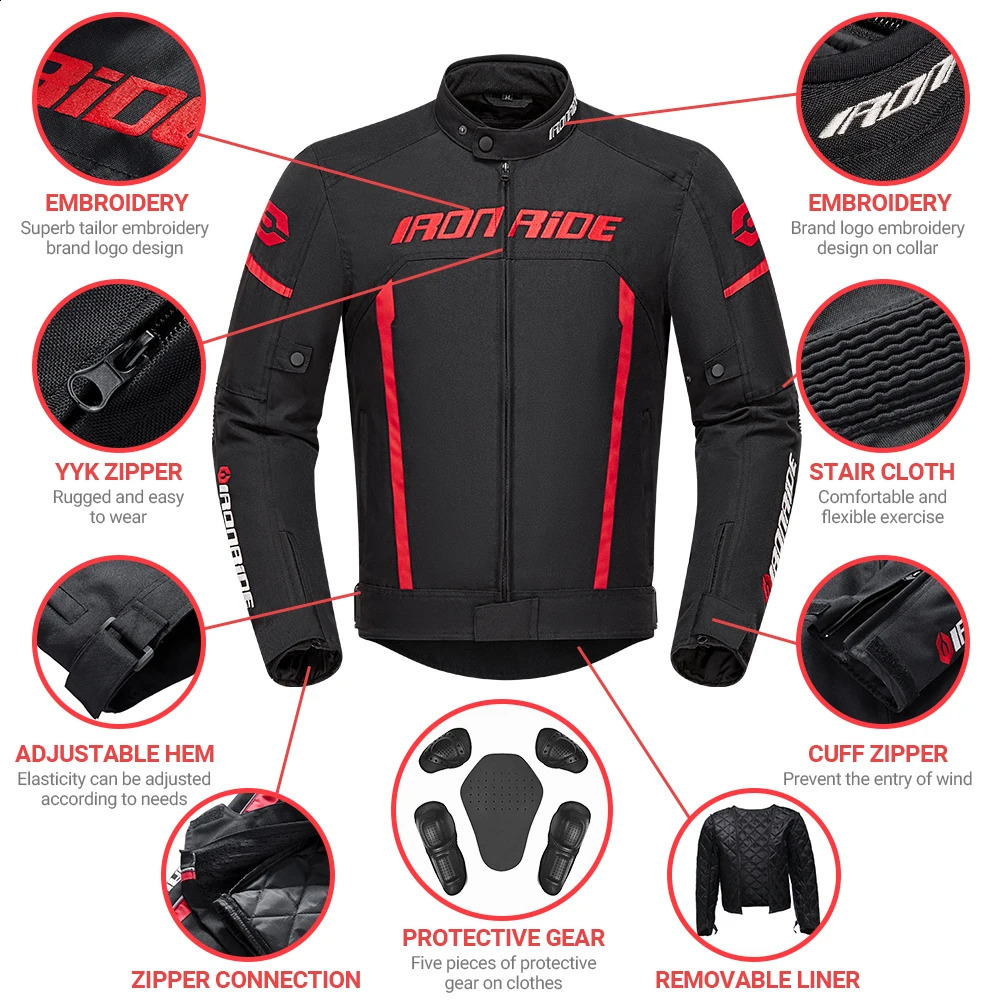 Waterproof Motorcycle Jacket Pants Suit Summer Winter Body Armor Protective Gear Motocross Moto Protection Equipment 250822