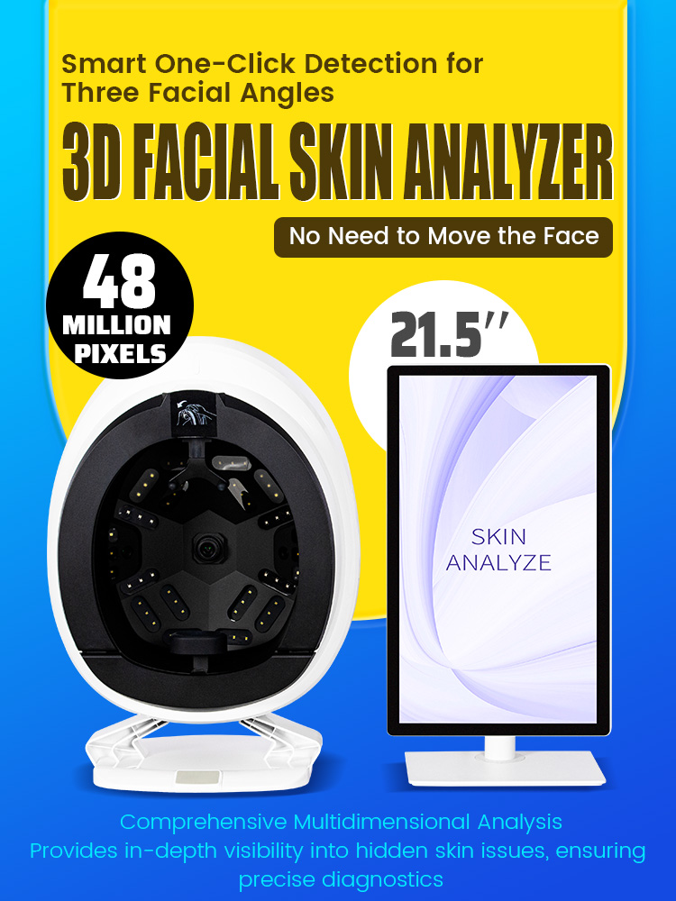 AISIA Q2 3D AI Facial Skin Analyzer Magic Mirror Detection Skin Problem Diagnosis 8 Spectrum Professional Analysis Results Salon