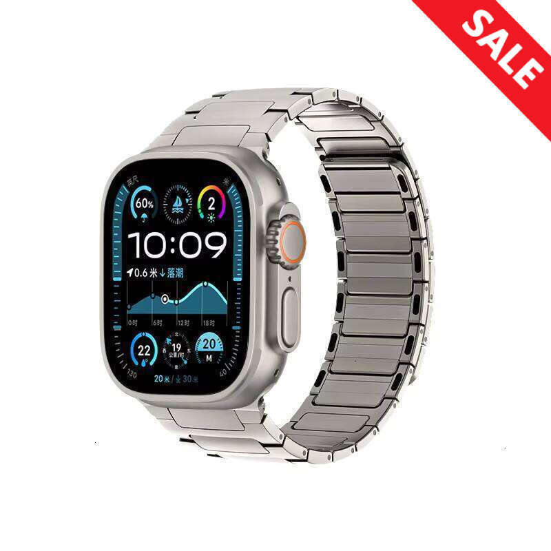 Magnetic Stainless Steel Strap Apple Watch Ultra 2 Band 49mm for Iwatch Series 10 9 8 7 41 42 45 46 mm