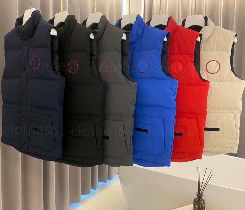 designer mens vest gilet luxury down puffer jacket woman womens feather filled material coat graphite couple coat Label Thicker and warmer down jackets for winter