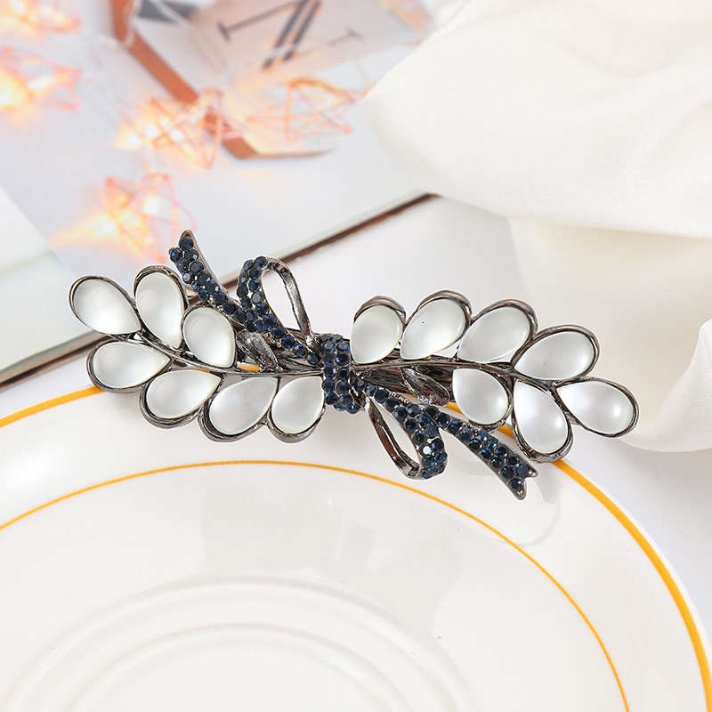 Pearl Back of Head Hairpin Bun Large Horizontal Women's Accessories Ponytail Clip Mom Hair Ornament SY-8068