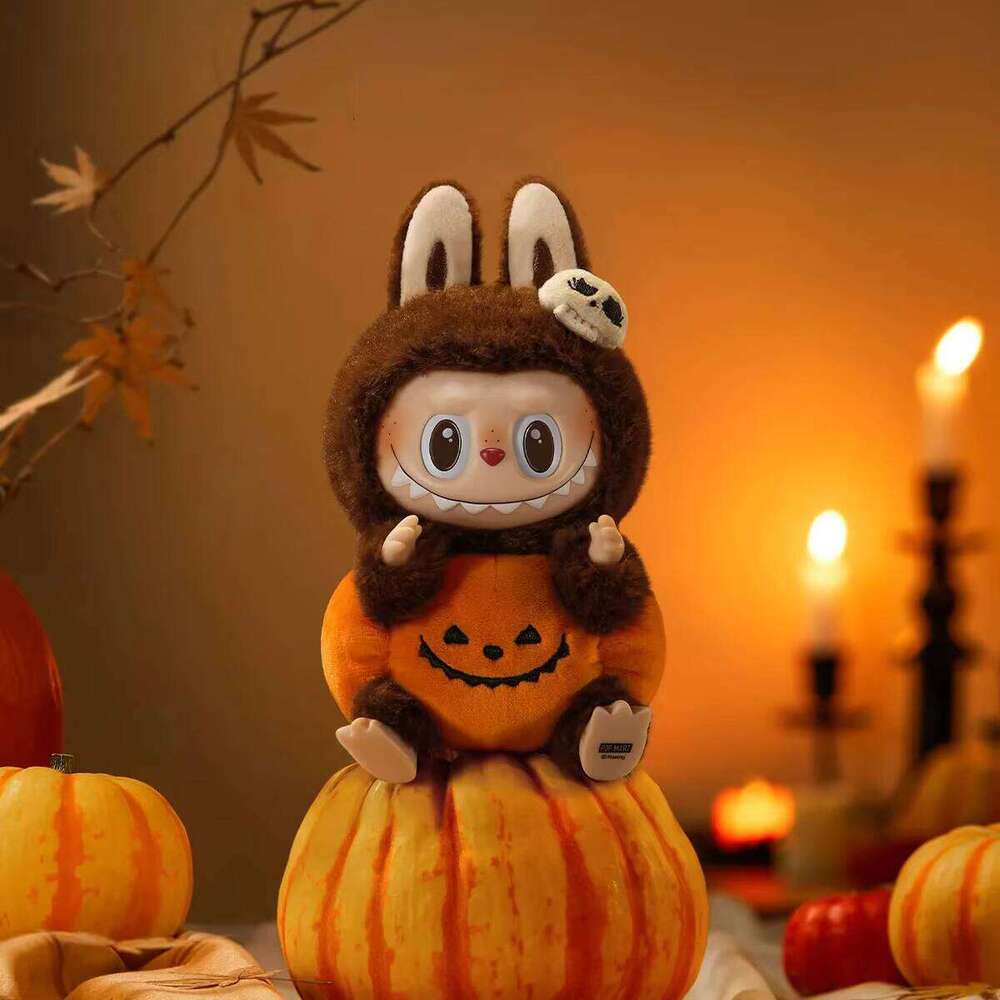 Labubu Keychain Halloween Pumpkin Strange Carnival Pendant Surprise Collectible Doll Creative Ornament Toy