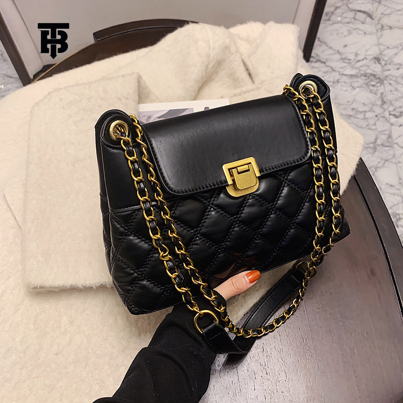 TB BHULAMTE Women's Luxury Diamond Grid Casual Shoulder New Fashionable Versatile Crossbody Style Handbag Free Shipping Bag Z260124
