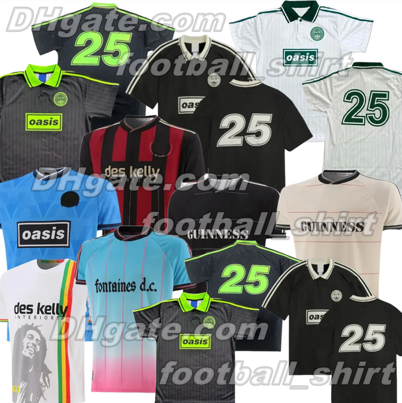 4XL 25 26 Oasis Tour Jacquard Jersey Football Bohemians 135th Anniversary Football Jersey Shirts Kit 2025 2026 Fontaines Dc Home Away Third GK