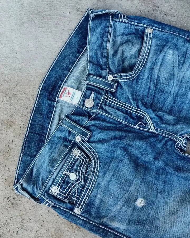 Jacket Denim Loose Two Piece Set Street Trend Men Women Comfort Vintage Pocket y Pattern Button Blue Clothing 250822