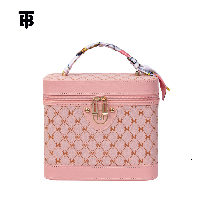 TB BHULAMTE New Retro Large Capacity Makeup For Women Multi Functional Portable Waterproof Storage Handbag Free Shipping Designer Bag Y260206
