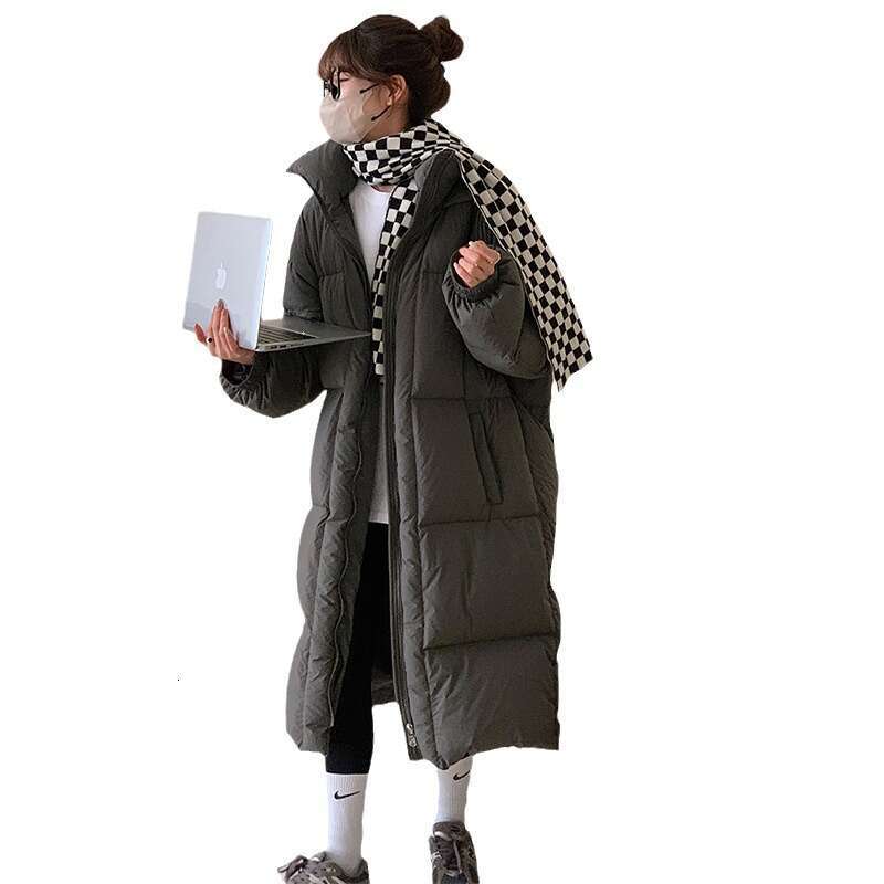 Mid-Length Women High-End Duck 2024 Winter New Korean Style Women's Down Jacket HD