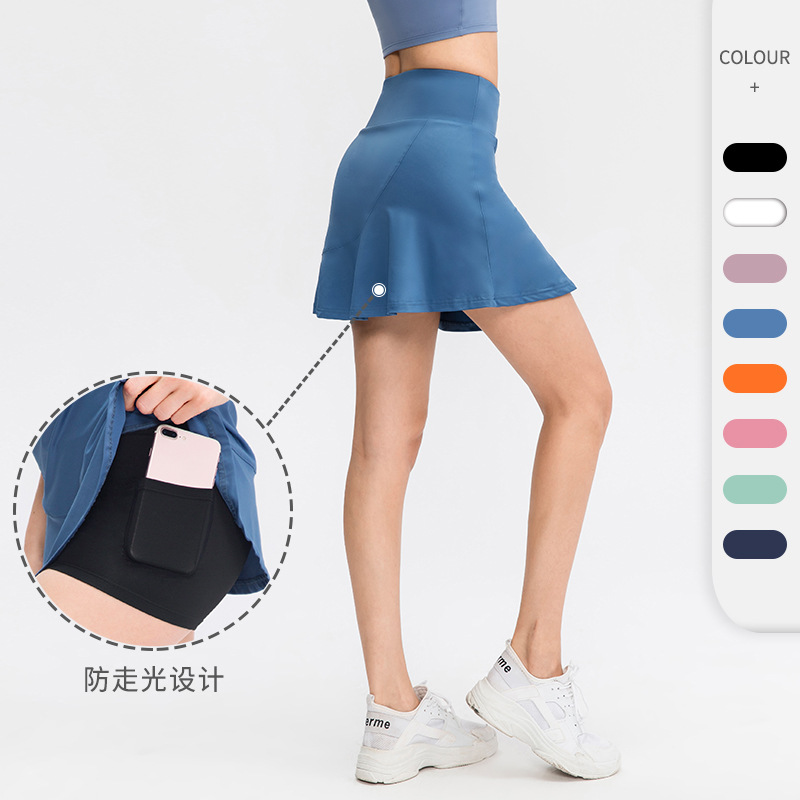Women Sportswear Golf Quick Dry Running Fitness Pants Skort Skirt Tennis Skirt With Pocket Factory direct sale