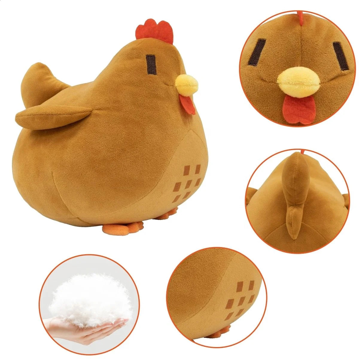 22cm Adorable Stardew Valley Chicken Plush Toys Soft Stuffed Animal Pillow Kids Christmas Gifts Home Decoration 250822
