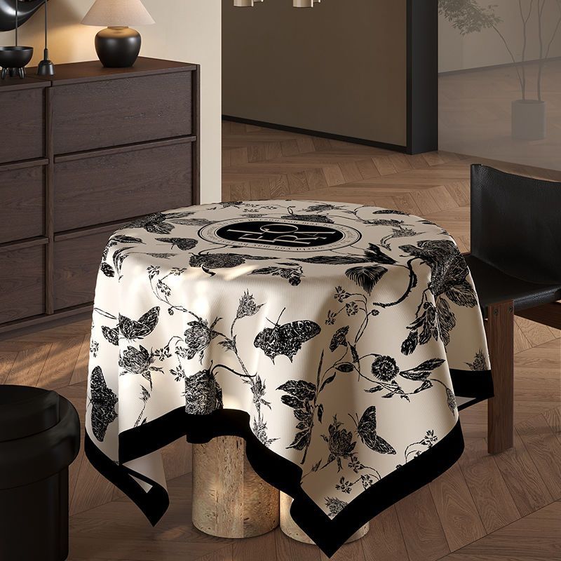 Designer Luxury Modern Printed Dining Custom Table Cover Home Hotel Round Table Cloth