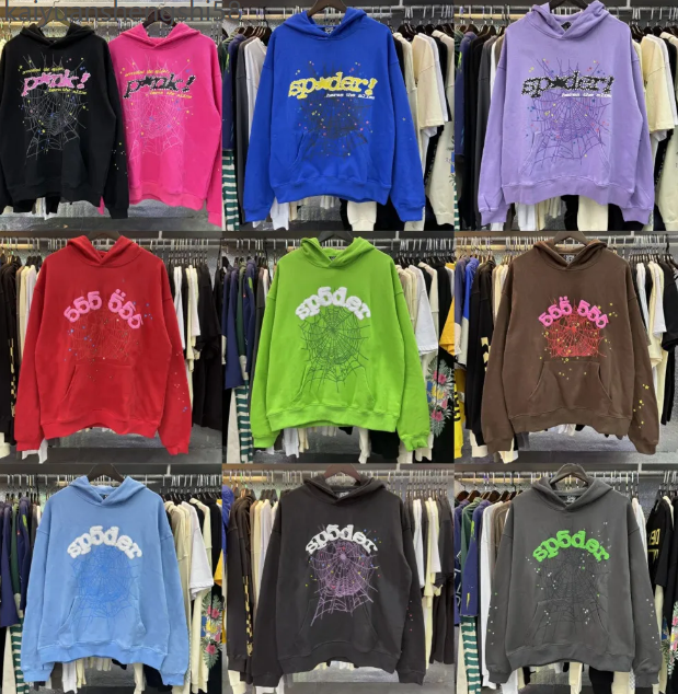 spider hoodie Designer hoodies men Young Thug hoodies 55555 pants sweatshirts hip-hop pants women's puff printed sweatshirts pants bubble printed spyder hoody