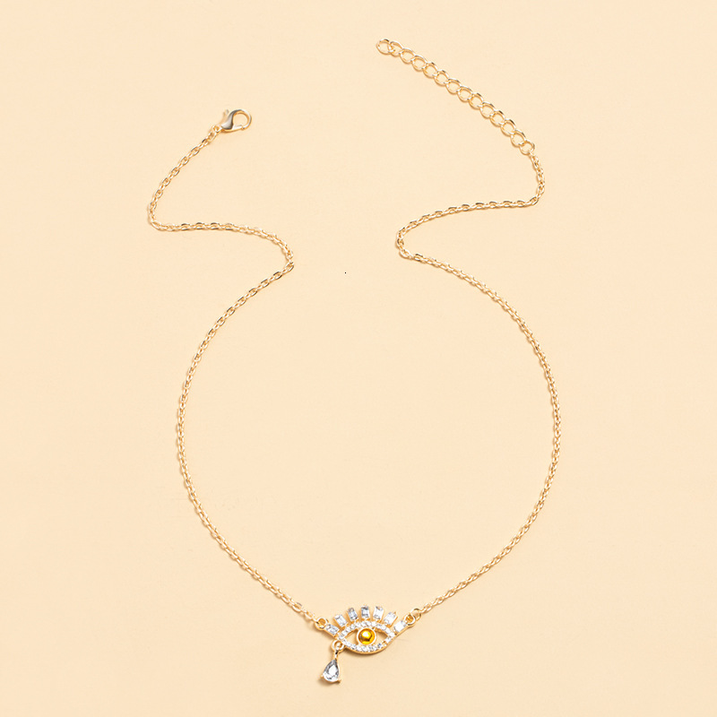 Accessories Dia Eyes Pendant Alloy Devil's Eye Necklace Women Summer ddmymoon