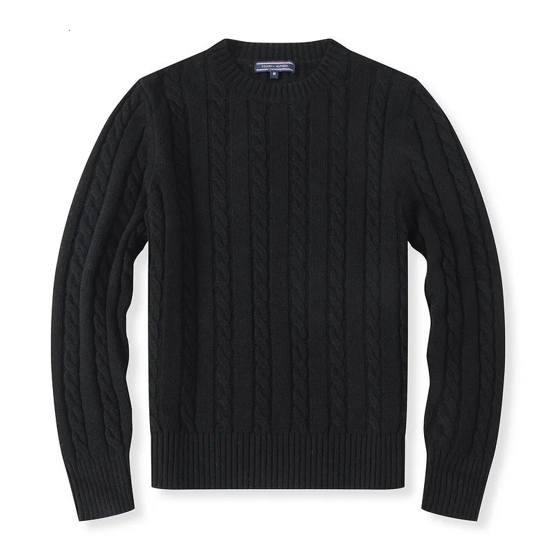 Round neck pullover fashionable jacket top knitted sweater casual Men clothing autumnwinter sports youth 6 style 250822