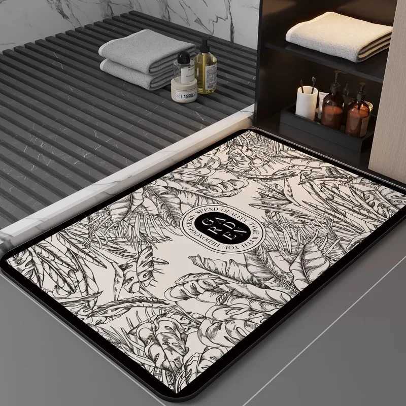 100% Designer Absorbent Mat Bathro Floor Mat Toilet Door Luxury Non-Slip Foot Mat Entry Door Mat Carpet G250822