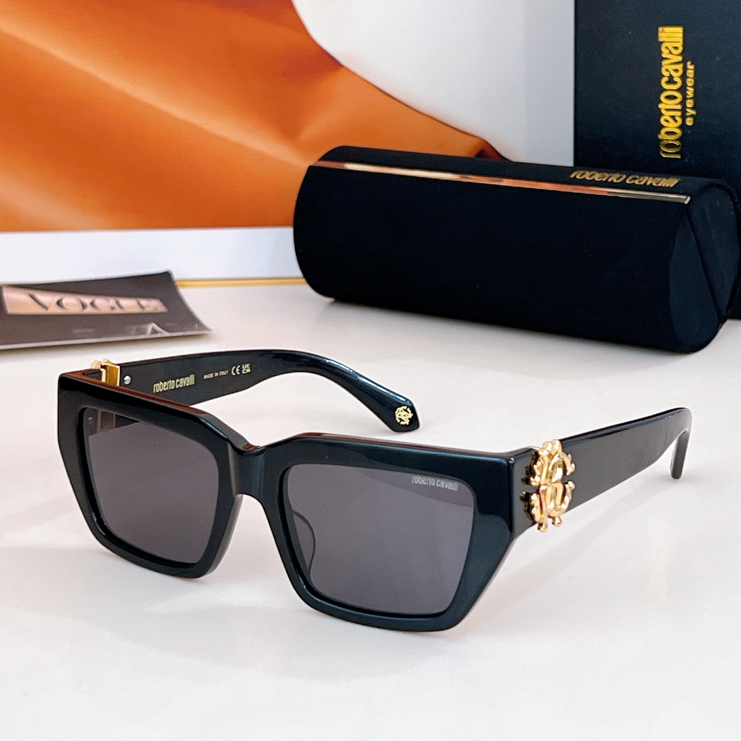 Roberto Cavallis SRC016M Designer Sunglasses Top Quality for Men Women Shades UV400 Classic Luxury Sunglasses Fashion Ladies Vintage Eyeglasses SIZE 55-19-140