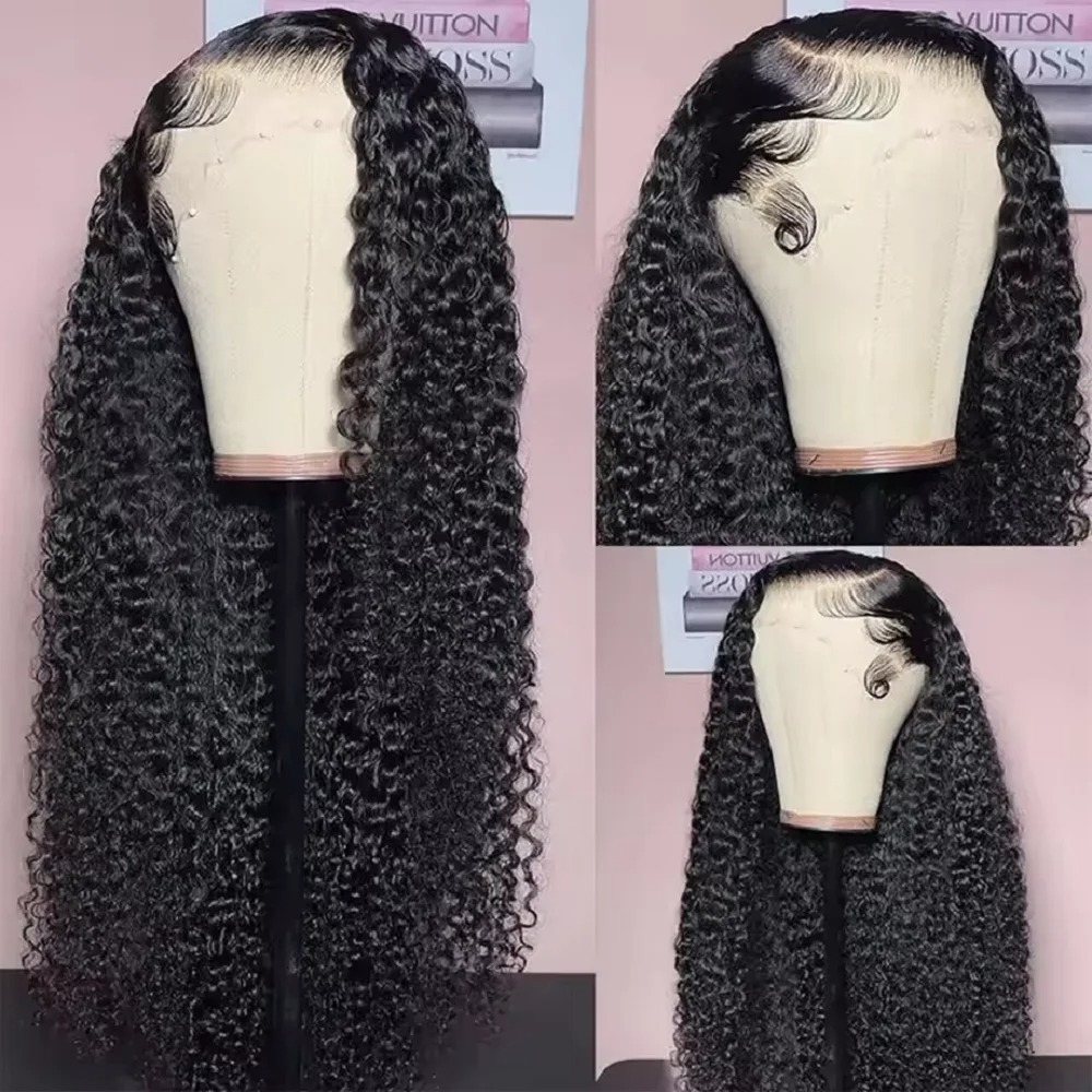 Water Wave Glueless Wig Human Hair Curly 13x4 HD Lace Frontal Wig 250 Deep Wave Lace Front Wigs Wear And Go HD Lace Closure Wig Sale Preplucked