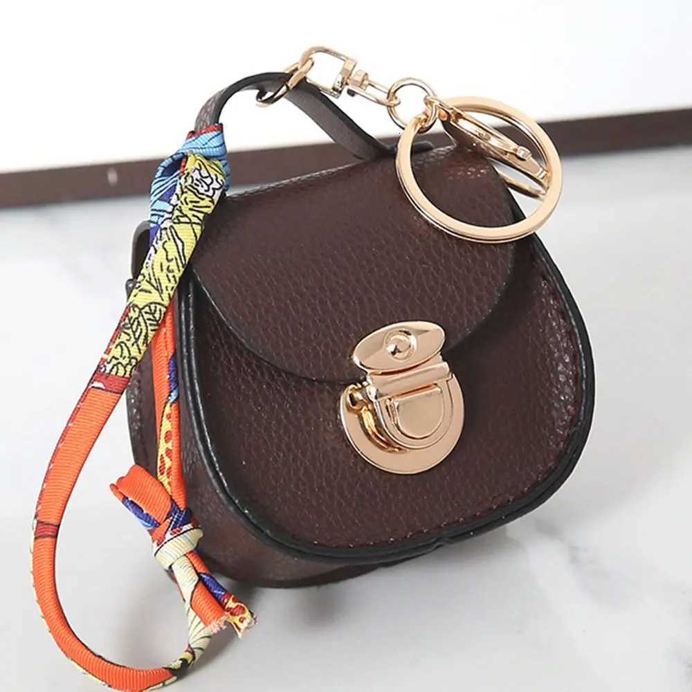 Fashion Keychain Small Coin Purse Leather Multifunction Mini Storage Pouch Womens Bag Pendant Portable Earphone Bag Z250822