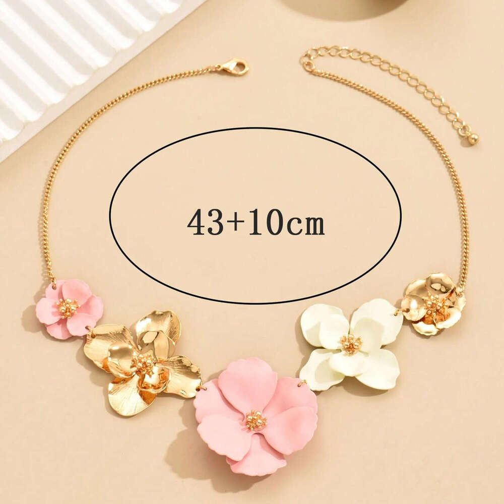 Charm Jewelry Gold Necklace Stainless Steel Pendant Necklace Fashion Women Rhinestone Pearl Chains Necklaces Choker Chain Wedding Gifts