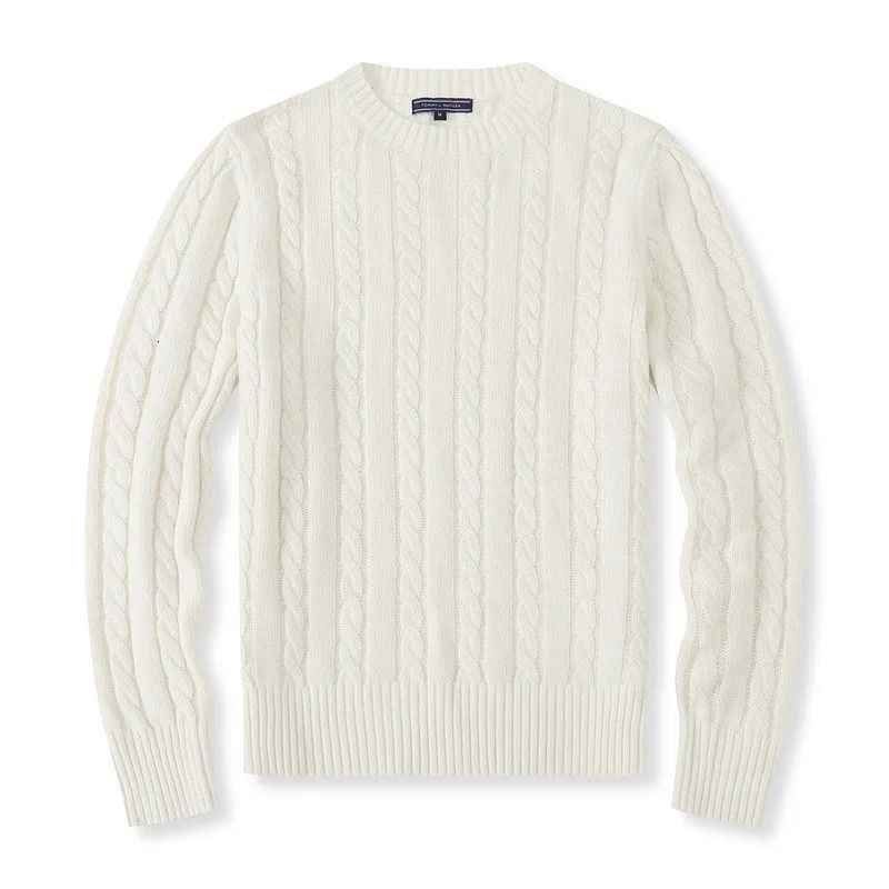 Round neck pullover fashionable jacket top knitted sweater casual Men clothing autumnwinter sports youth 6 style 250822
