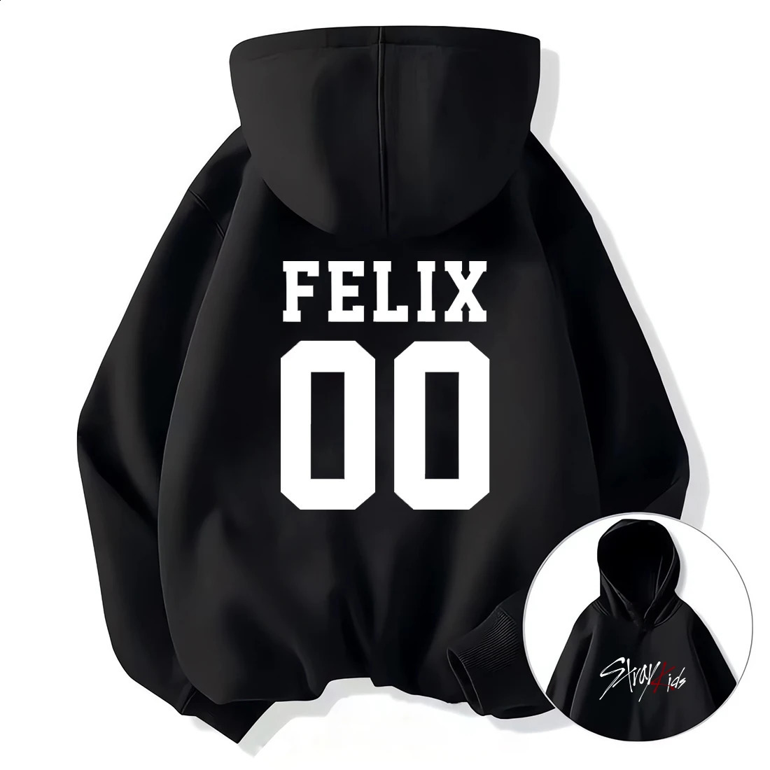 Vintage Graphics print Stray Kids Hoodie Women Men Casual hip hop streetwear Long sleeve Fleece pullover Unisex sweatshirts 250821