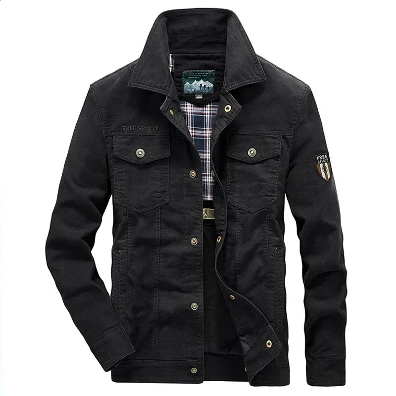 Mens Lightweight Cotton Military Jackets Spring Autumn Casual Multipocket Army Pilot Cargo Flight Bomber Jacket Men Clothing 250818