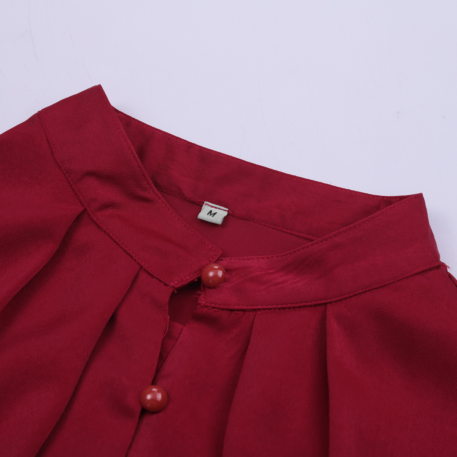 2025 spring and autumn European and American new elegant solid color lapel long-sleeved single-row button loose women's blouse shirt women